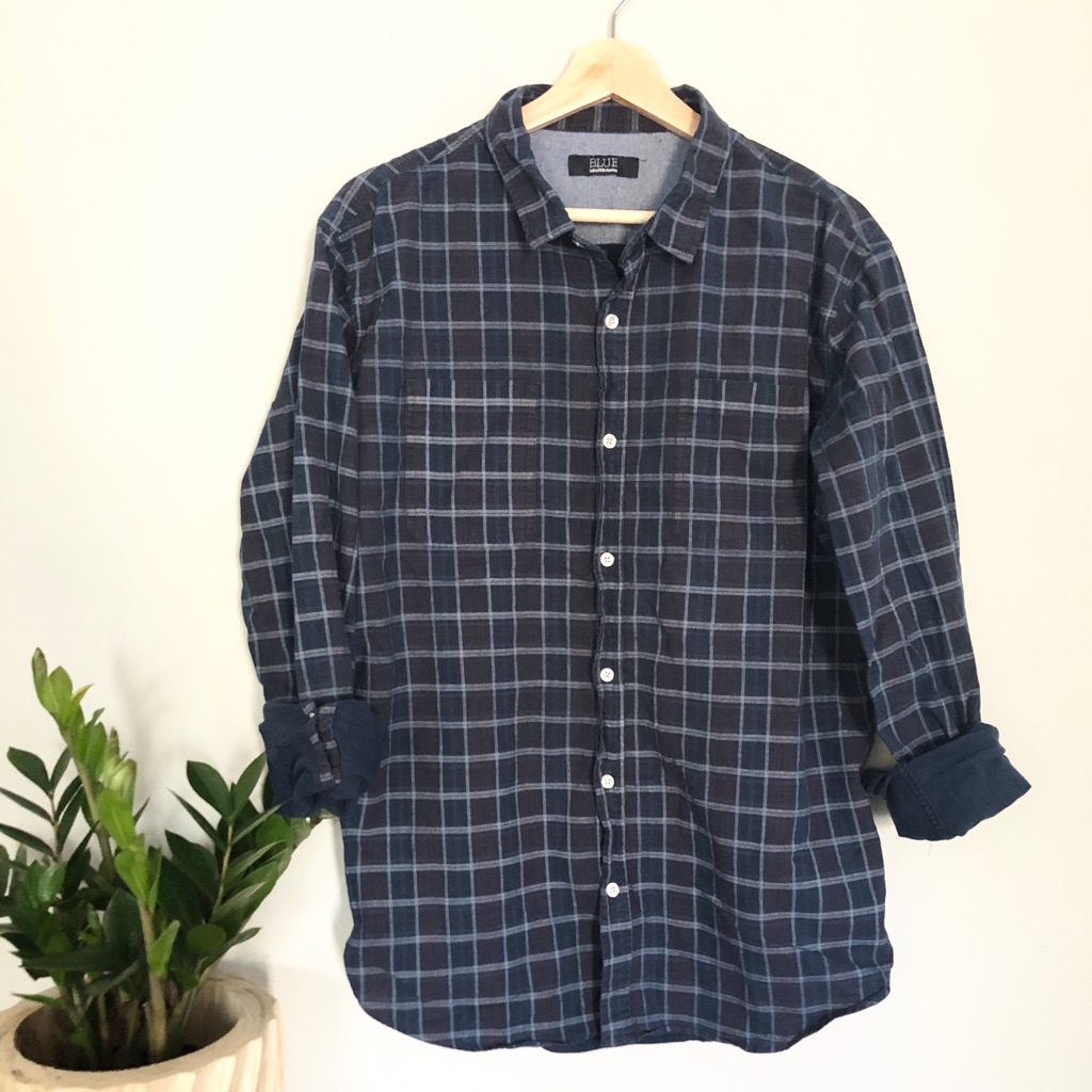 Blue Plaid Button Down